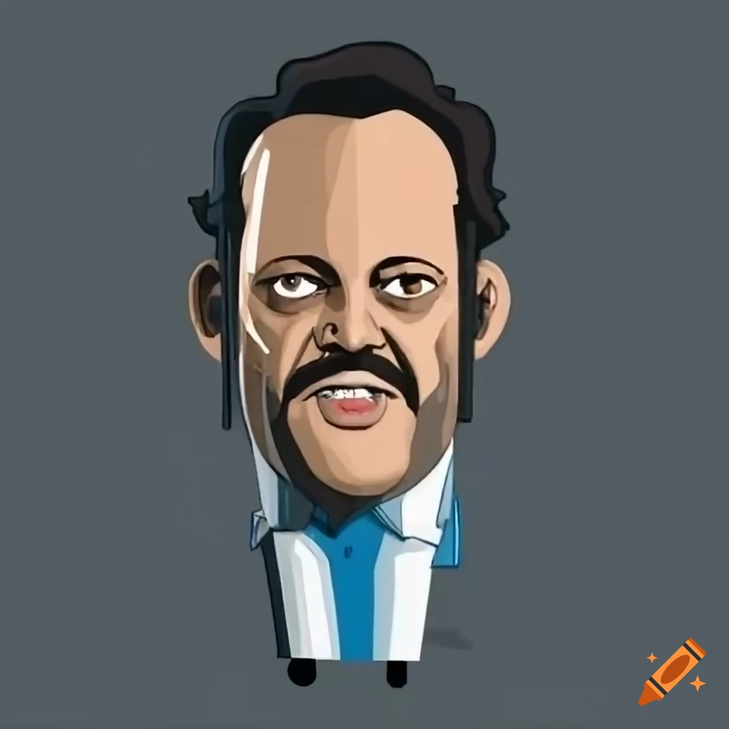 vince-vaughn-cartoon-bold-lines-vector-graphics