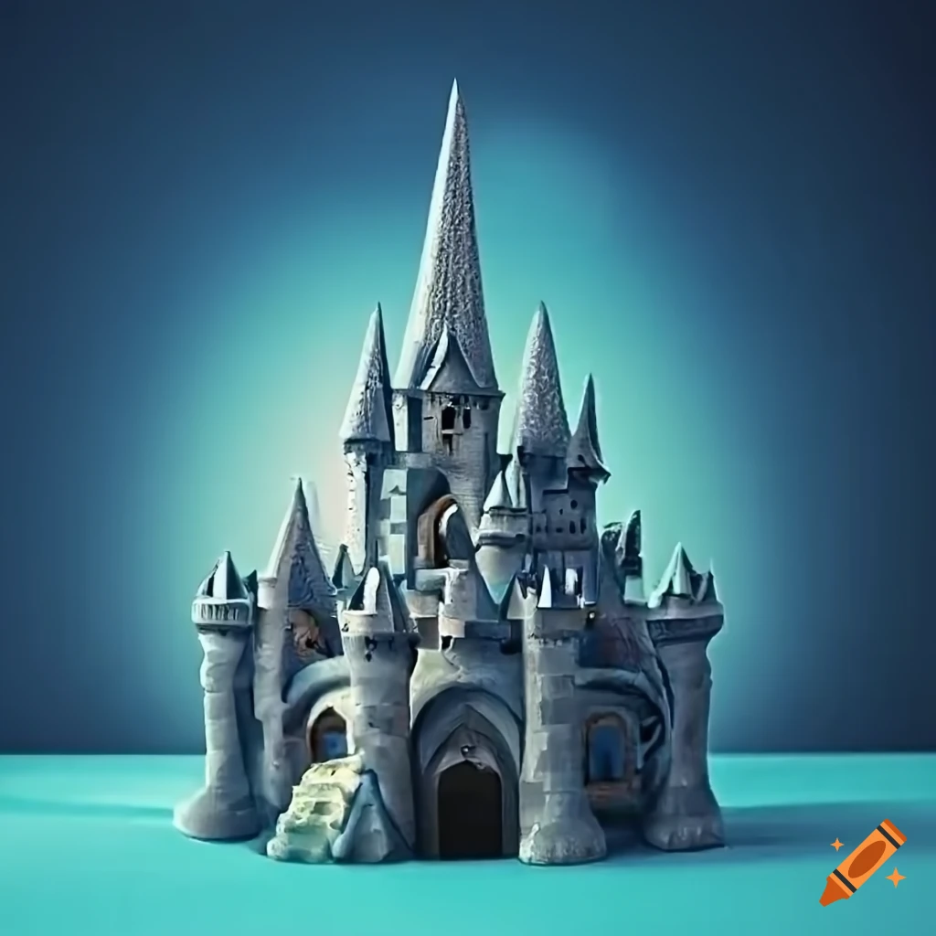 Mini fantasy castle on Craiyon