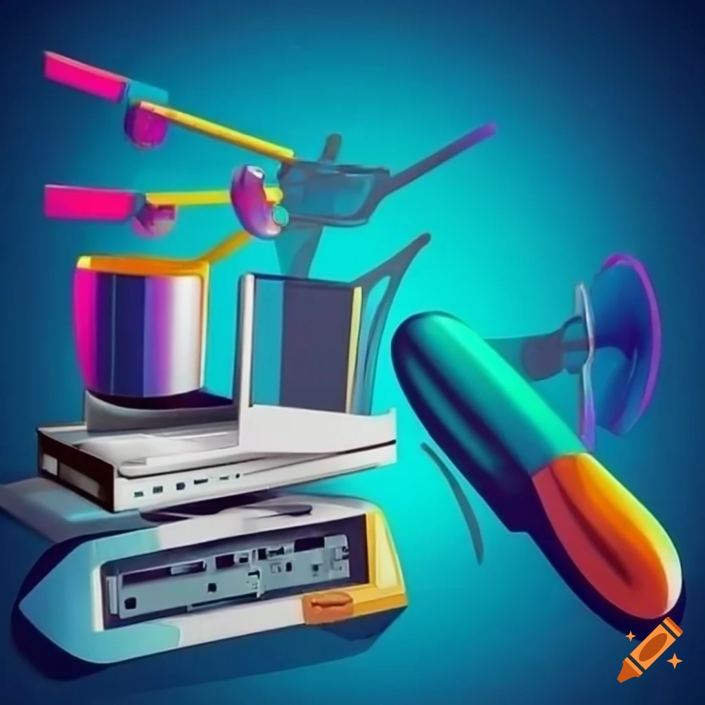 Repair of computer equipment from integra company on Craiyon