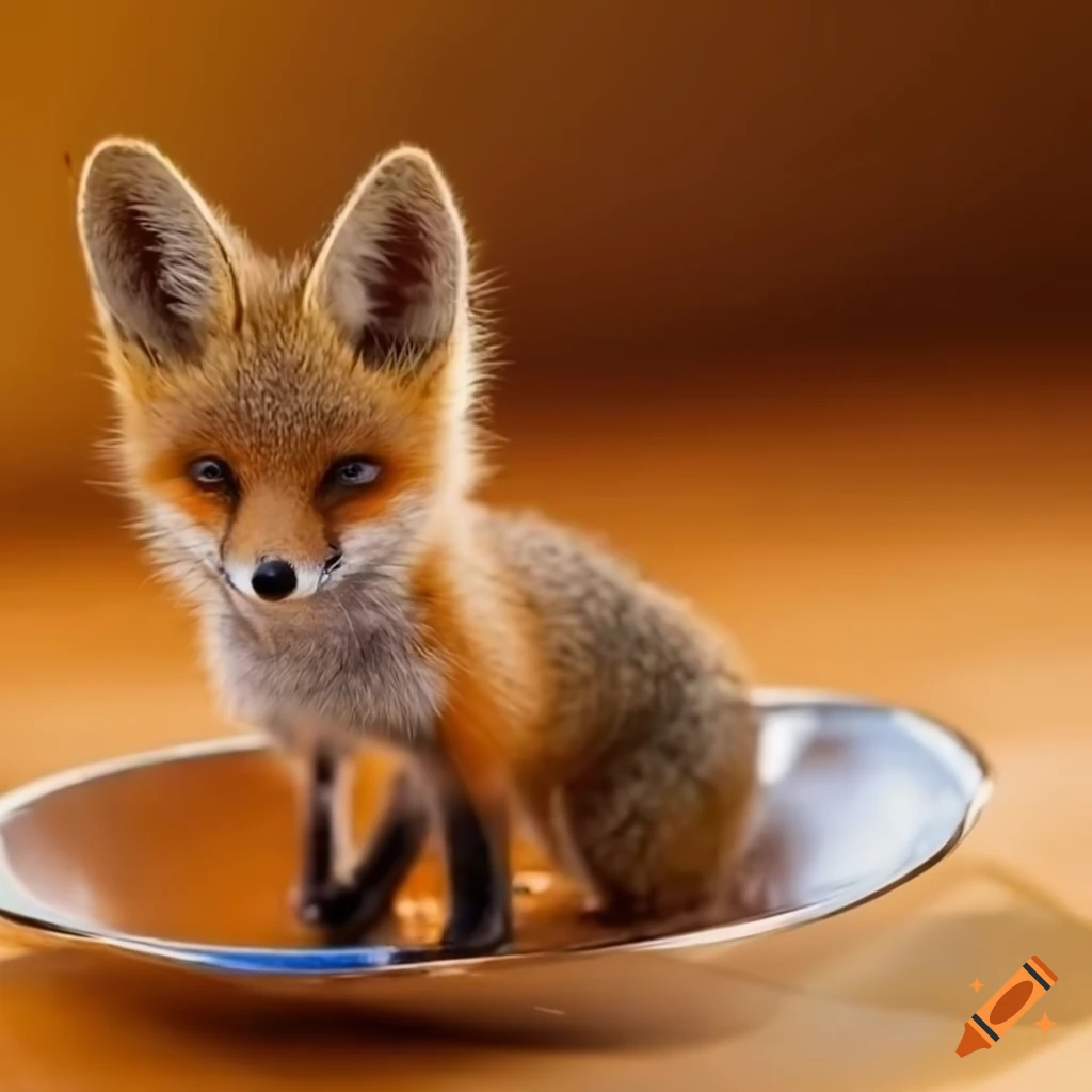 Foxy baby fox, 7 in, light brown 