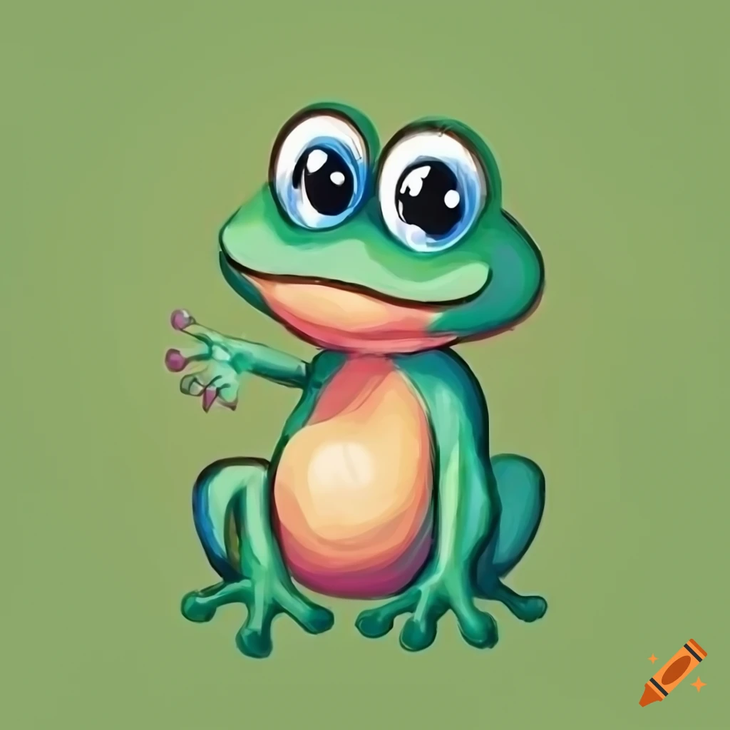 cute frogs drawings