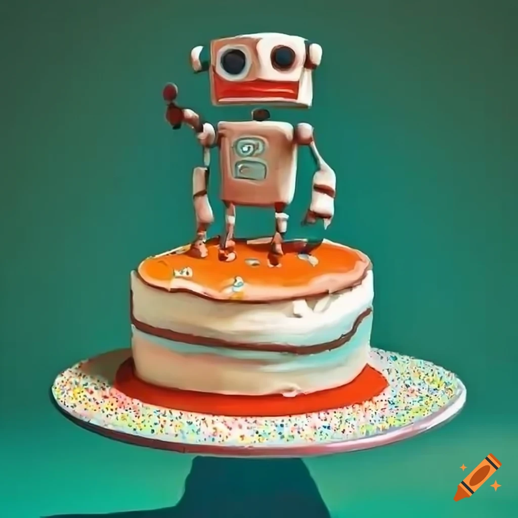 Shop for Fresh Luscious VIR Robot Theme Birthday Cake online - Vellore