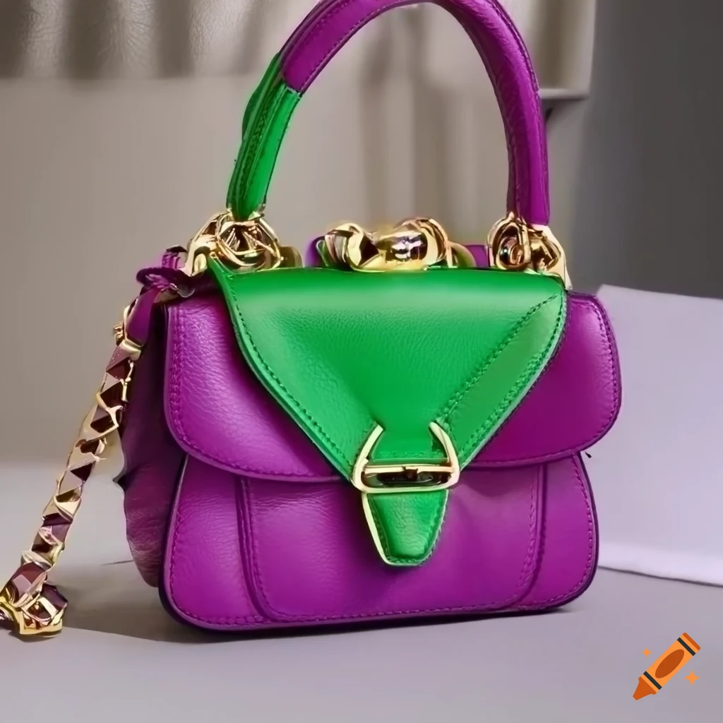 Dooney & Bourke Satchel Pink Green Duck Hobo Zip Handbag Purse Leather AKA  Alpha | eBay