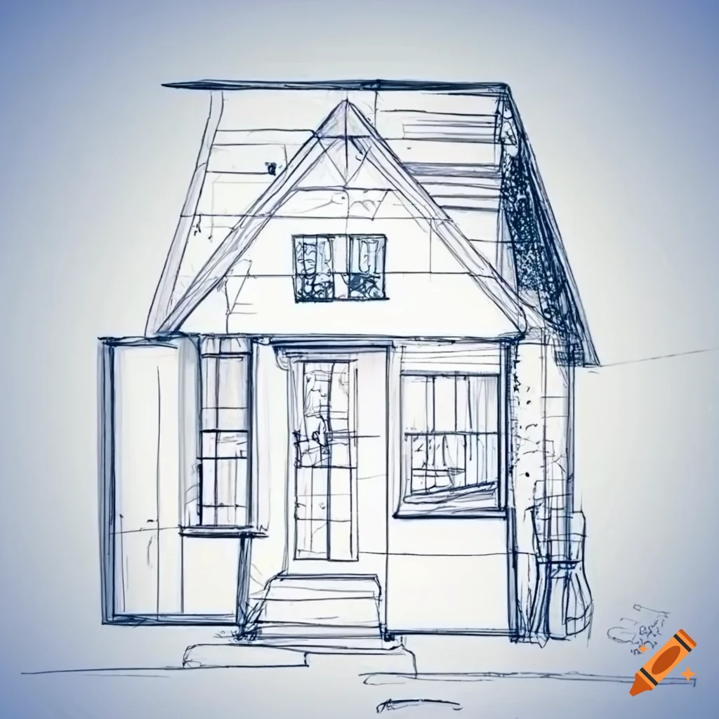 orthographic drawing of a house