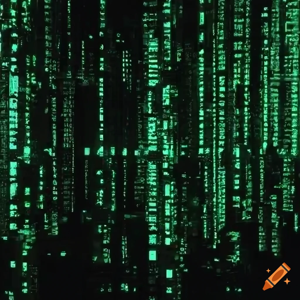 Matrix code on Craiyon