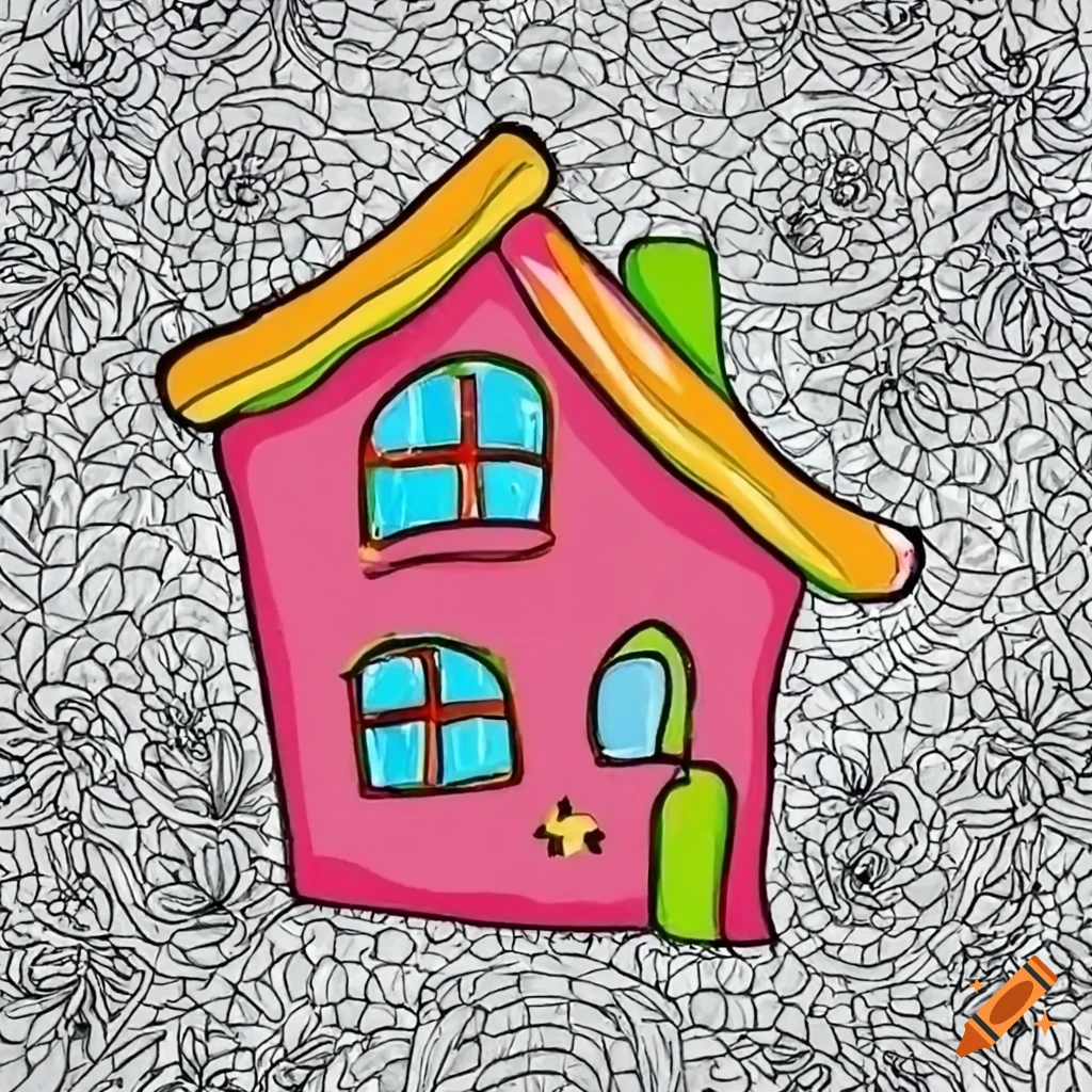 Easy How to Draw Row Houses Tutorial and Coloring Page