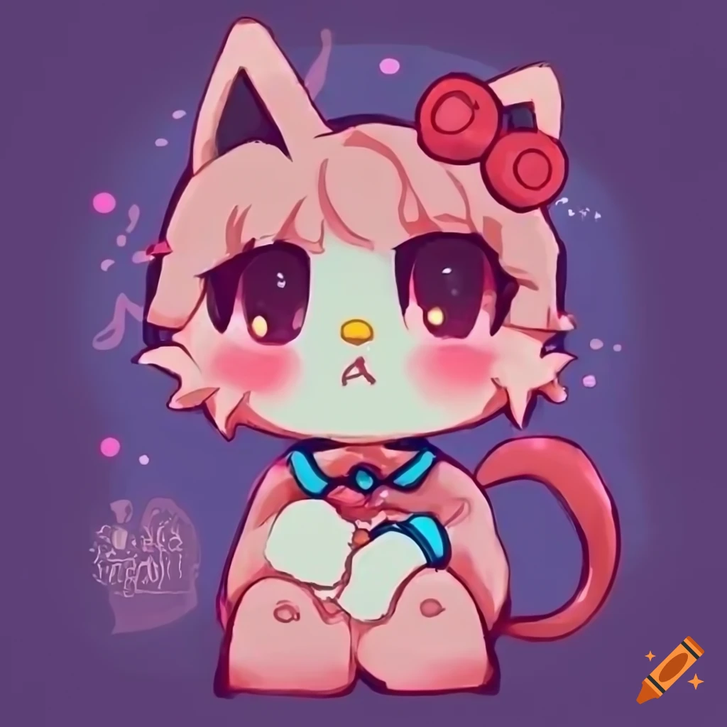 cute anime hello kitty