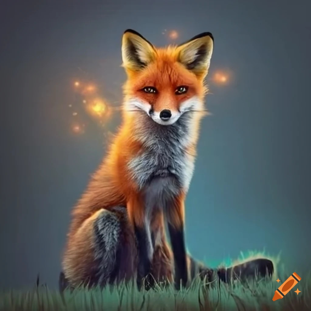 A fox with magic powers