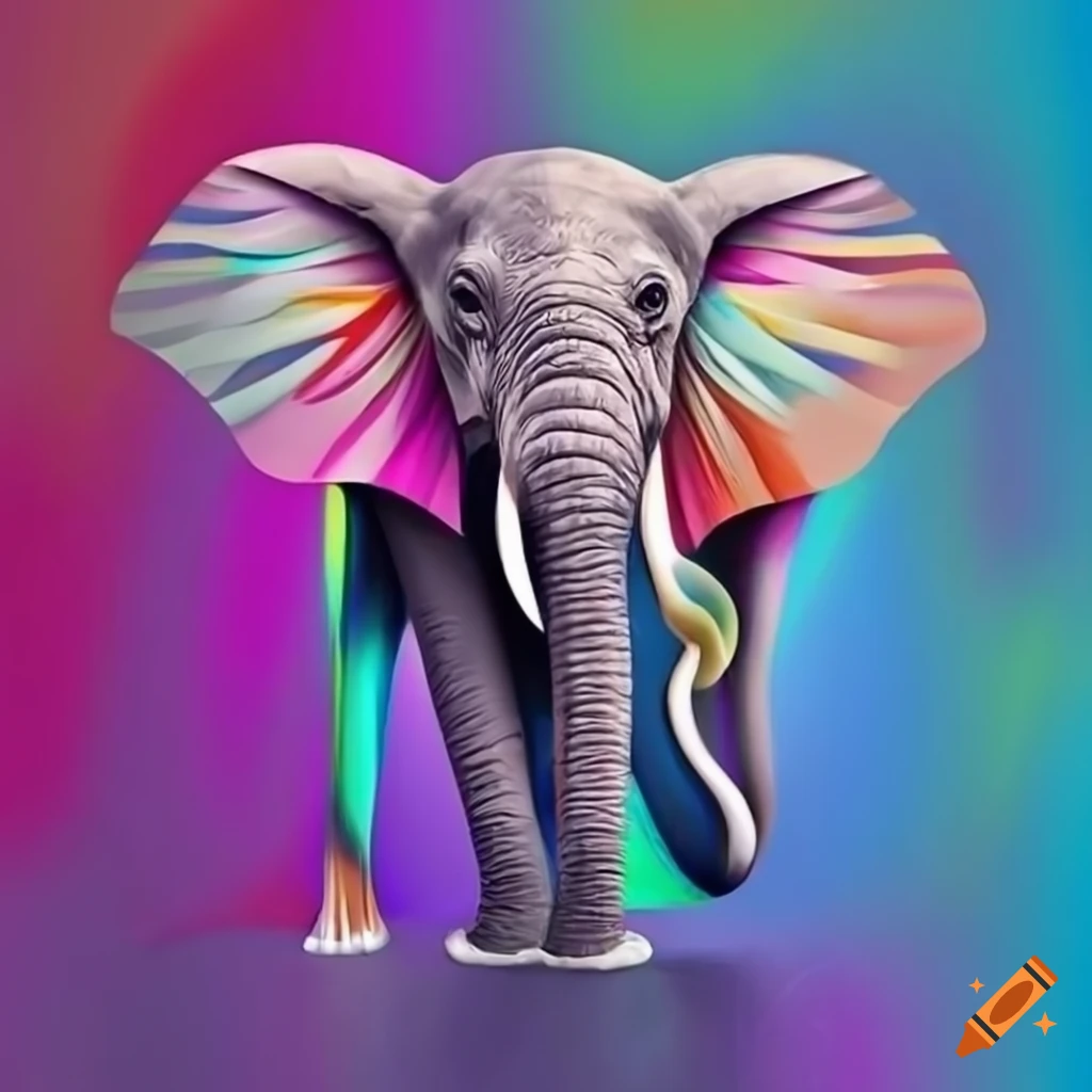 Abstract elephant