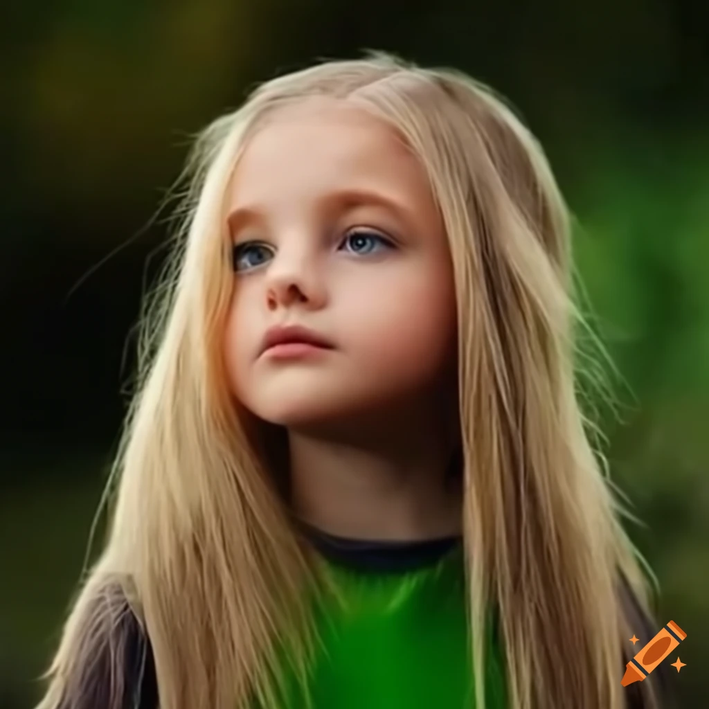 Un Enfant Blond Joue Avec Un Slime. Petite Belle Fille Caucasienne