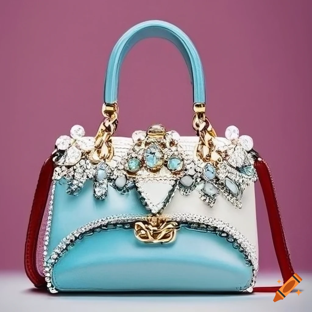 New Designer Stylish Diamond Flower Wedding Hand Bags for Women-TWINHB –  www.soosi.co.in