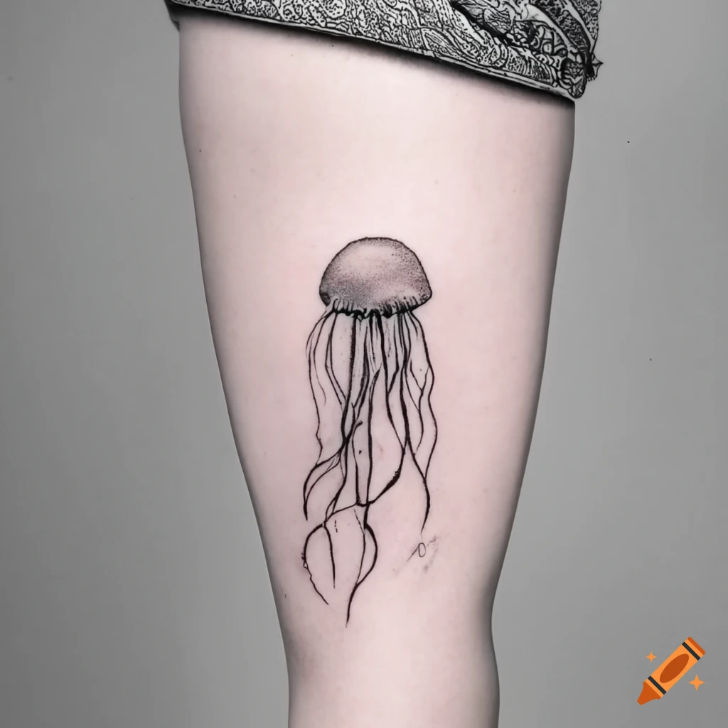 jellyfish tattooed and designed by me! what do you think? : r/tattoo