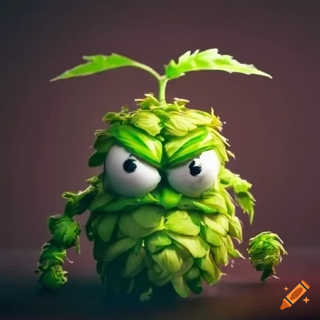 Angry hop-plant on Craiyon