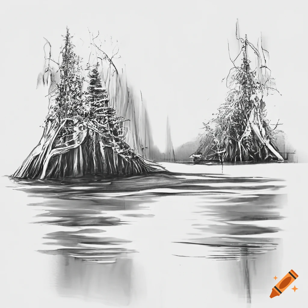 Rivers edge on Craiyon