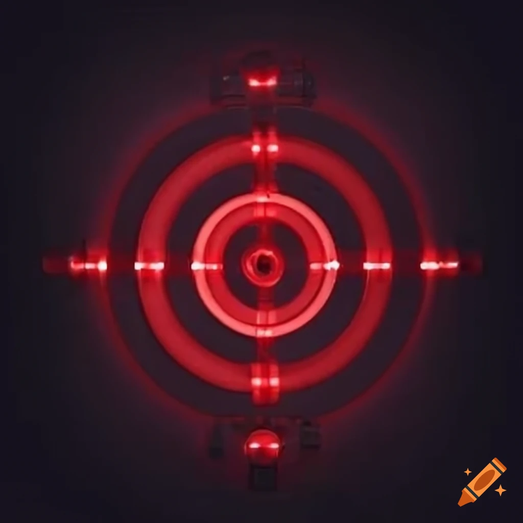 Red laser target industrial style on Craiyon
