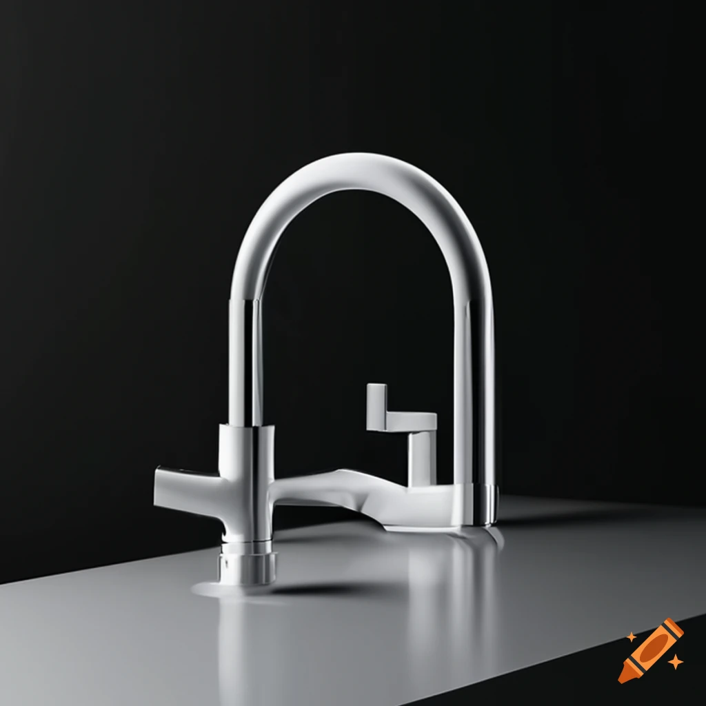 Modern faucet design inspired by molecular structure