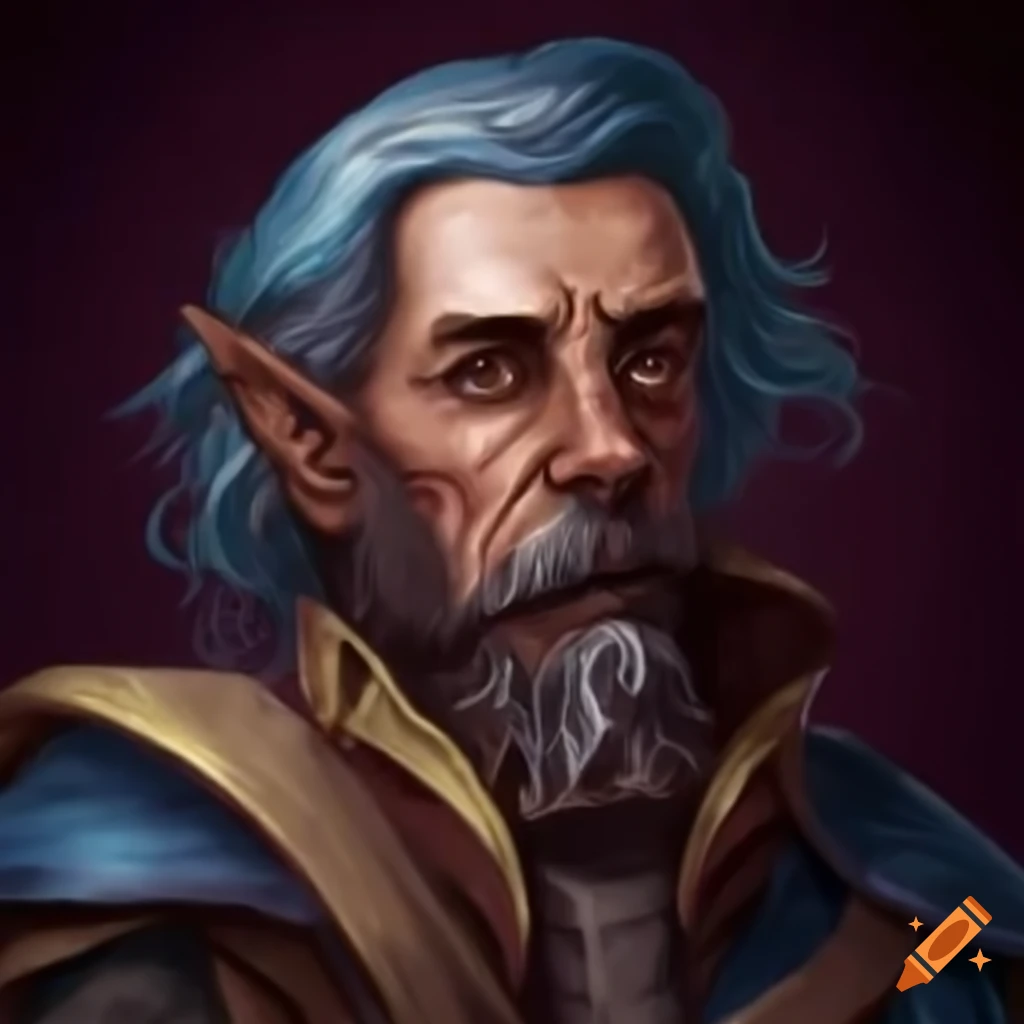 Waterdeep Officials A mid level city official from Waterdeep middle aged man on Craiyon