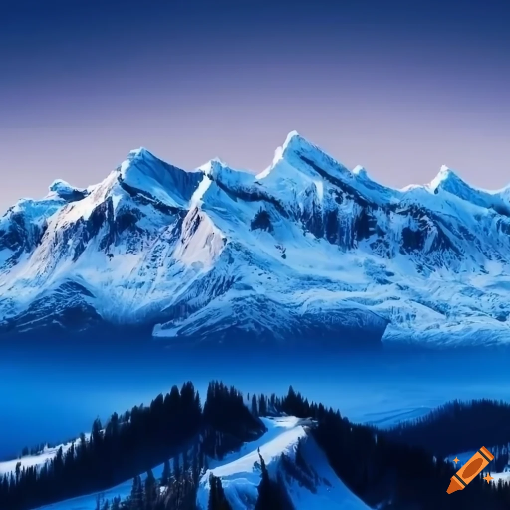 Couverture Jetée Snow Mountain – Montagne Enneigée – 127x152cm – 100% Polyester