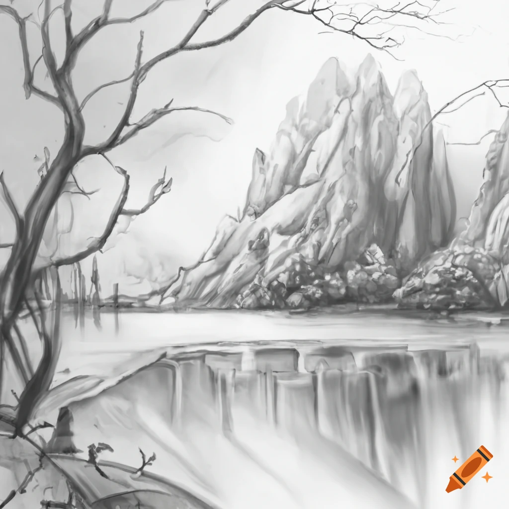 Victor Rivers Drawing Pencil Sketches Of Rivers