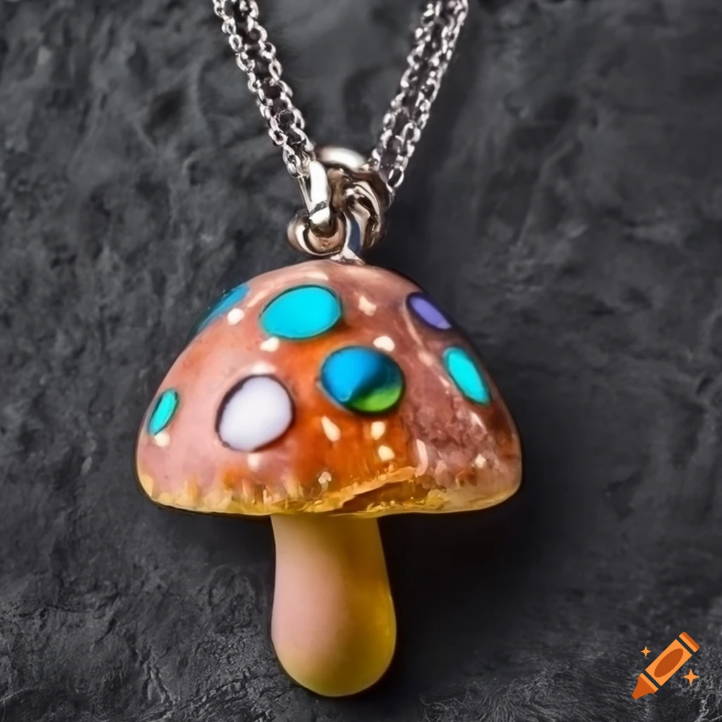 Made this weird mushroom necklace 😊🍄 : r/polymerclay