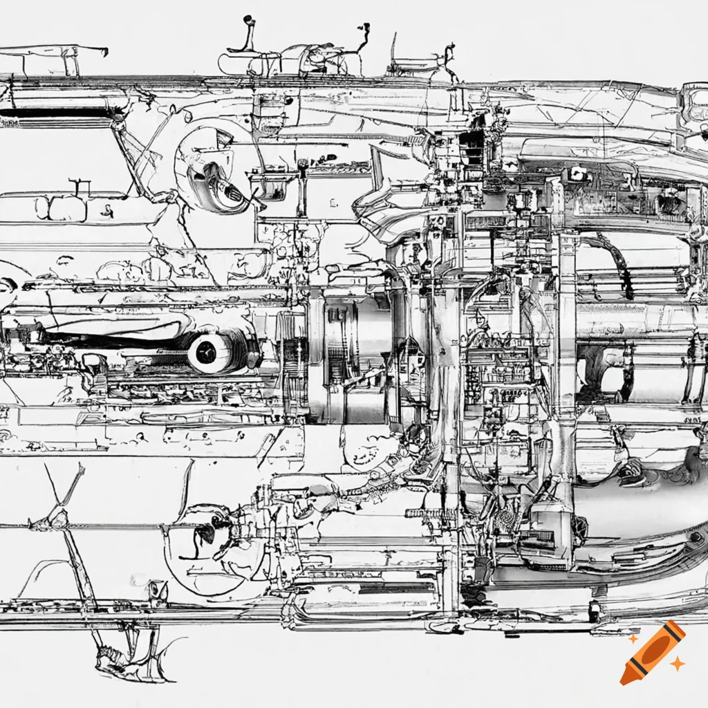 jet engine cutaway view diagram