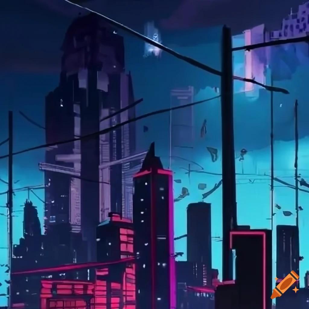 Spiderverse city background