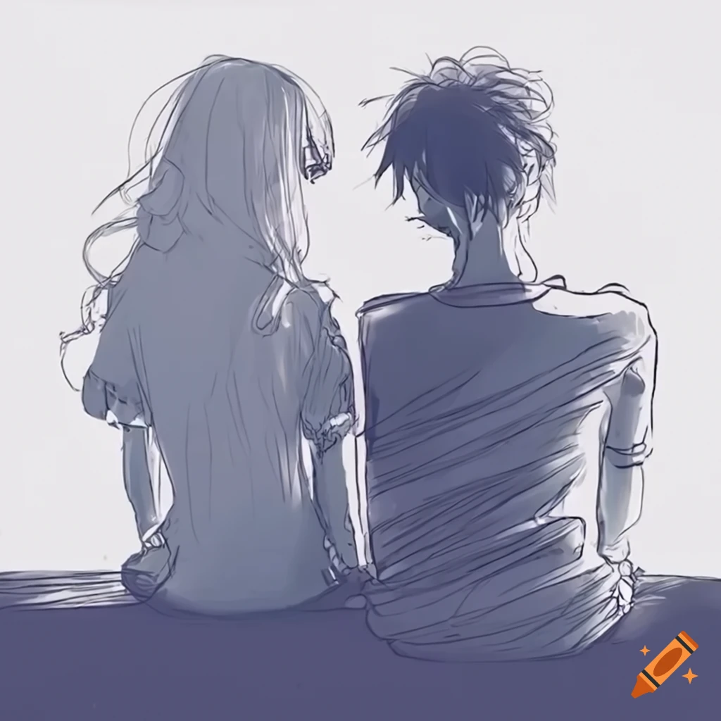 Anime Boy and Girl Sketch 2 by RiNaru97 on DeviantArt