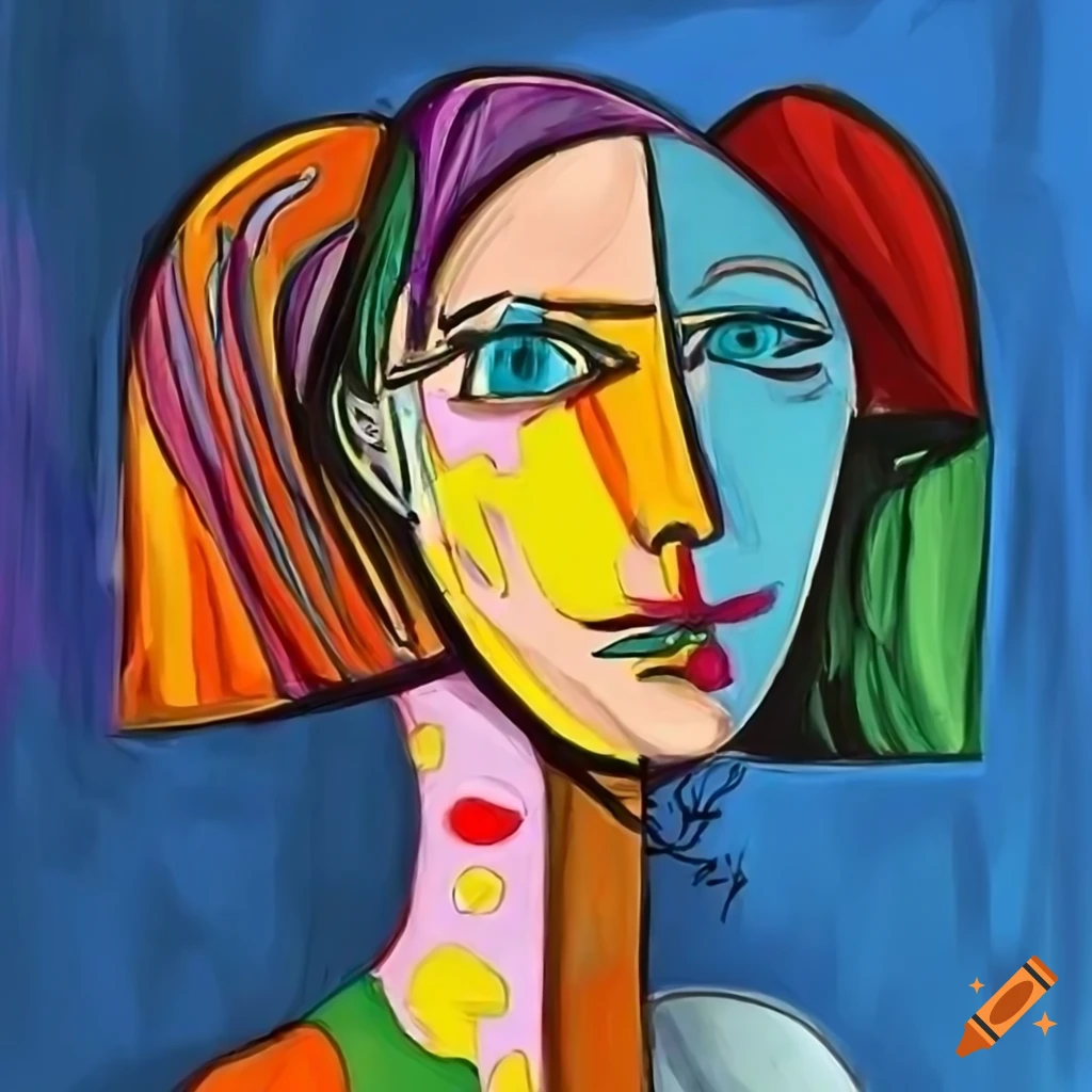 Draw a random picasso painting on Craiyon