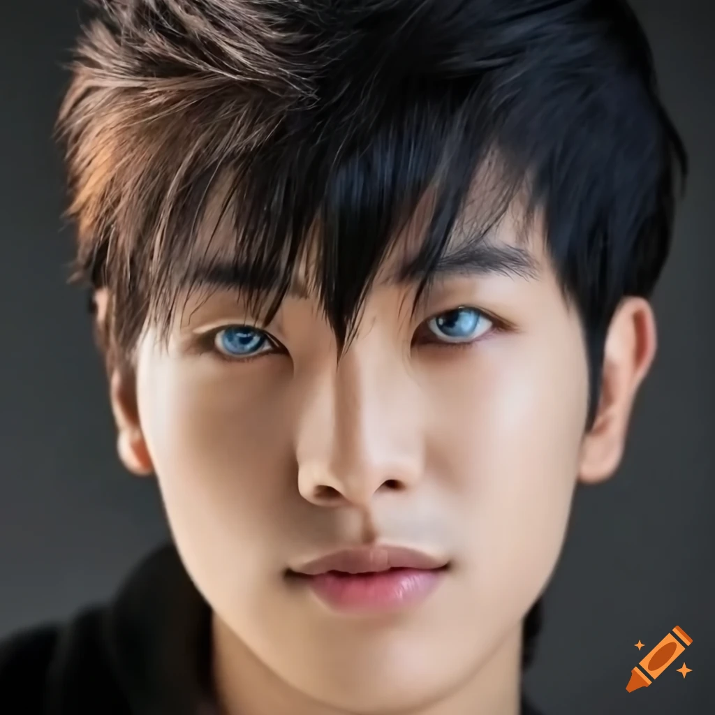 Blue eyes asian man hi-res stock photography and images - Alamy