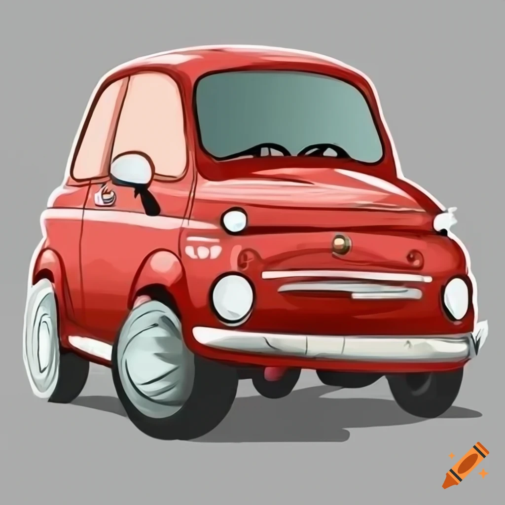 Cartoon fiat clipart on Craiyon