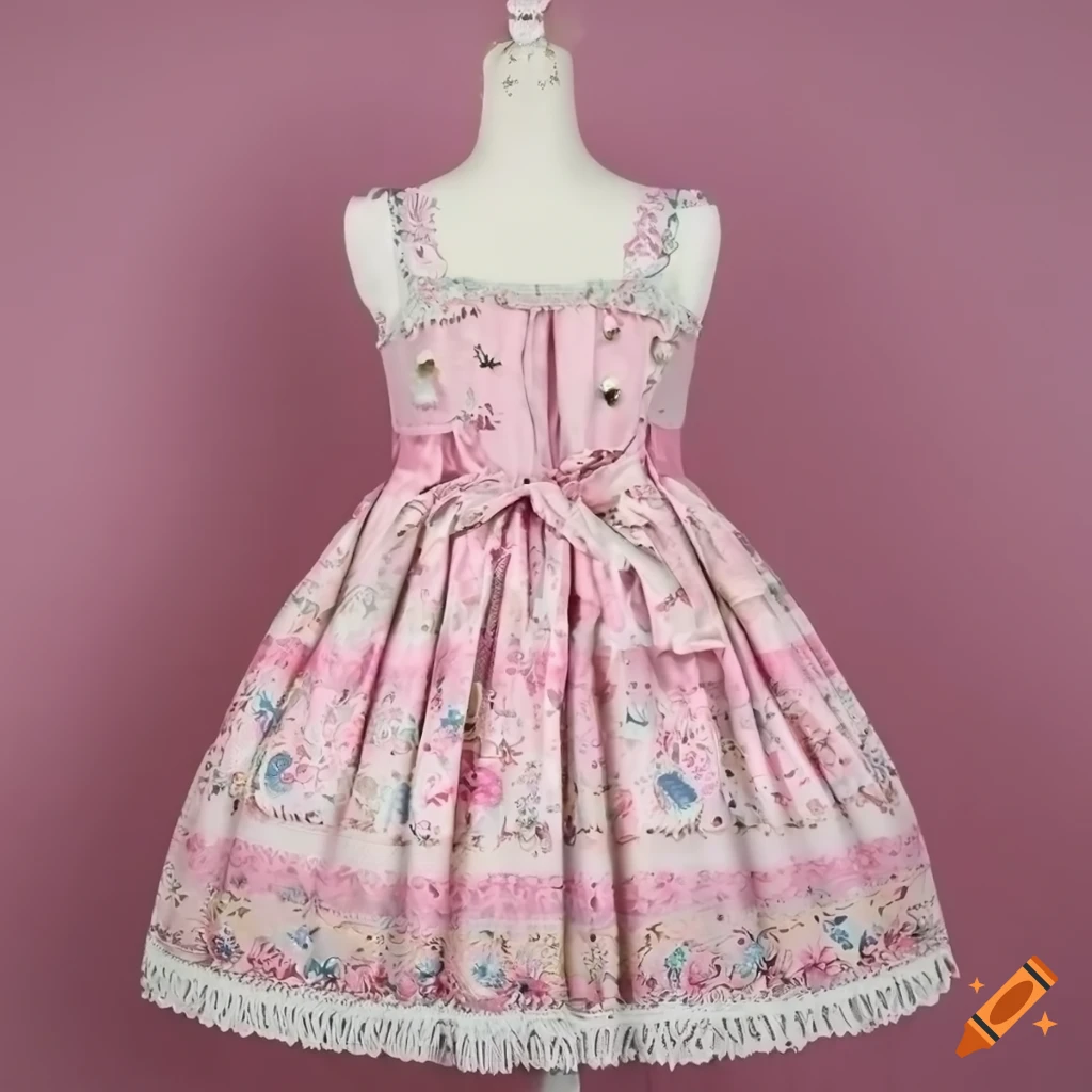 Angelic pretty pink nursery print jsk dress