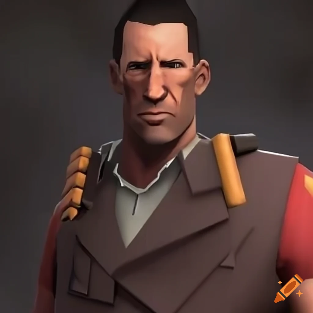 Trent reznor as a team fortress 2 character