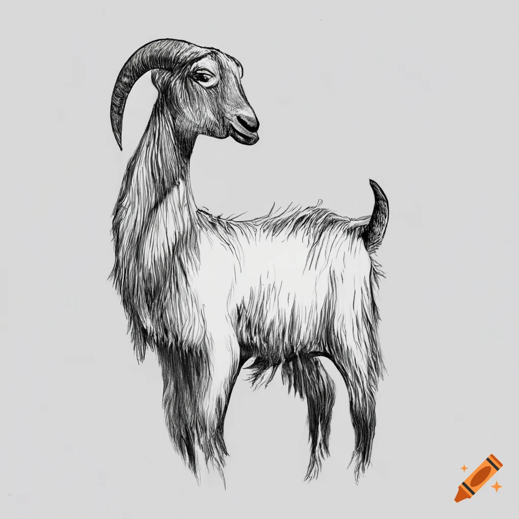 How To Draw Goat 🐐 ?? For Beginner Using Color pencil ✏️✏️ #goat #cop... |  TikTok