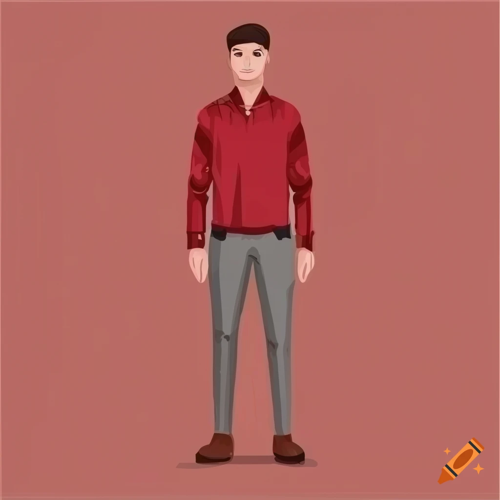 1/6 Scale Male Grey Suit Coat Pants Red Shirt Belt Models for 12