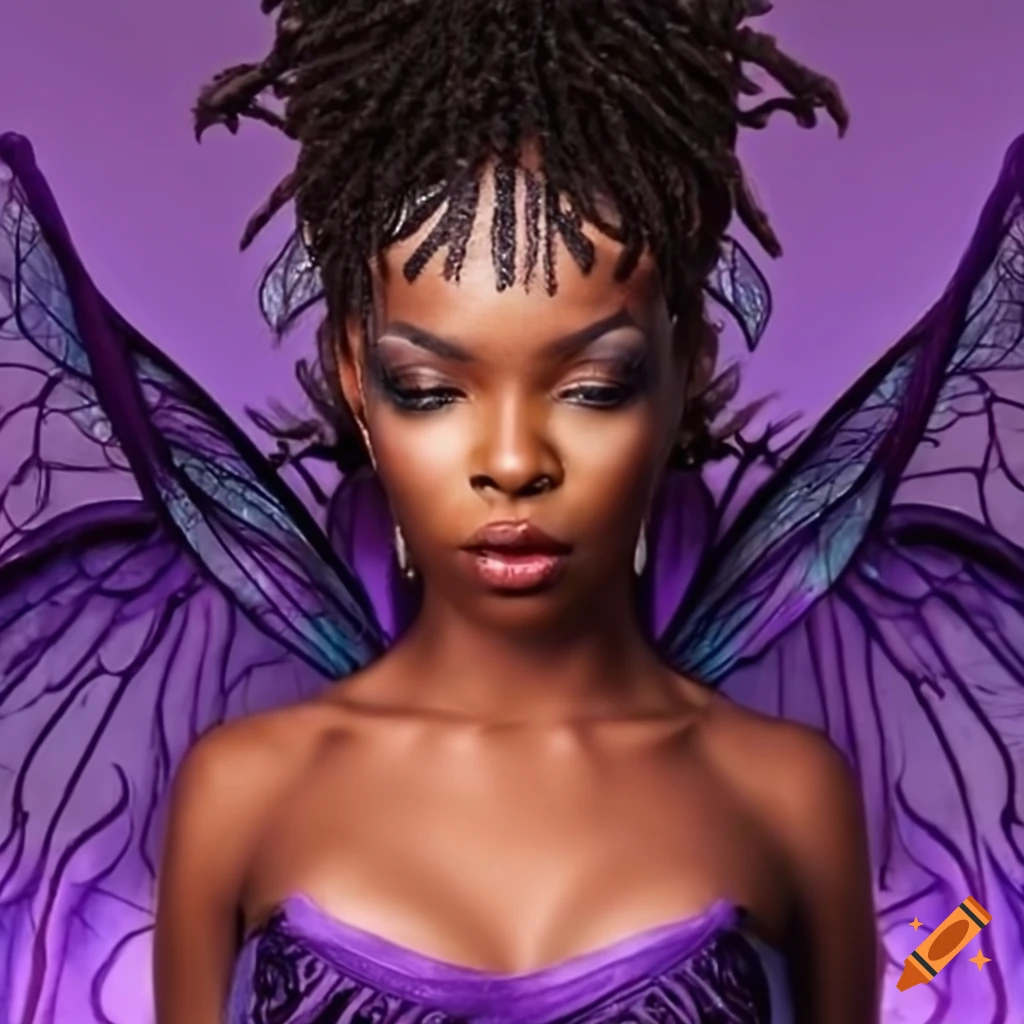 Black Woman Fairy Earthy Pointy Ears