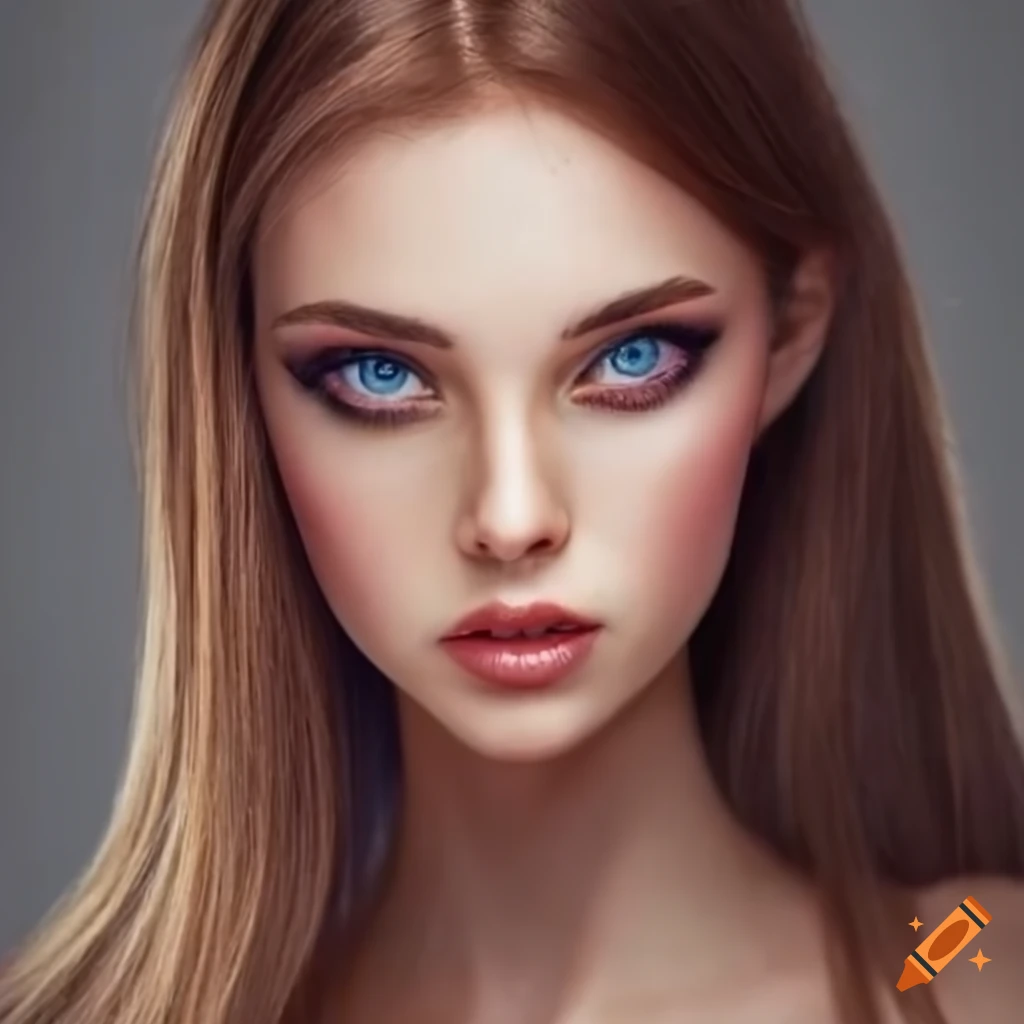 Jeune femme, 20 ans, caucasienne, mince, visage ovale et mince, cheveux longs, cheveux marron