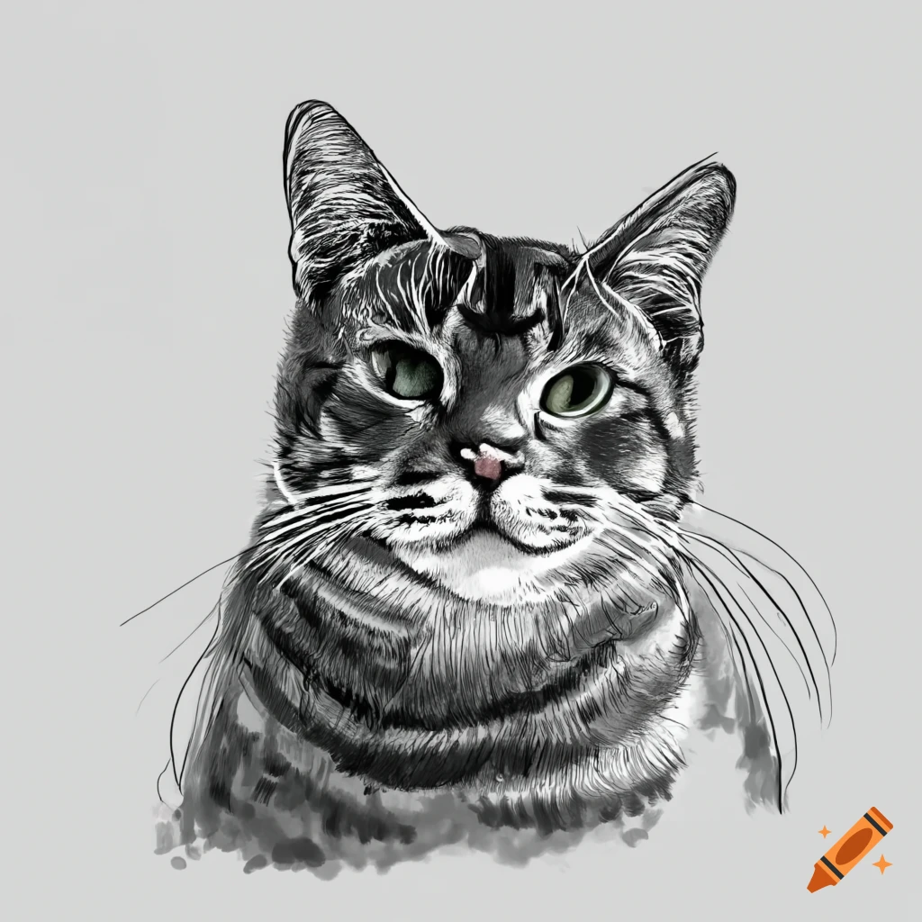 Cat Sitting Drawing By One Continuous Line, Isolated, Vector Royalty Free  SVG, Cliparts, Vectors, and Stock Illustration. Image 180126828.