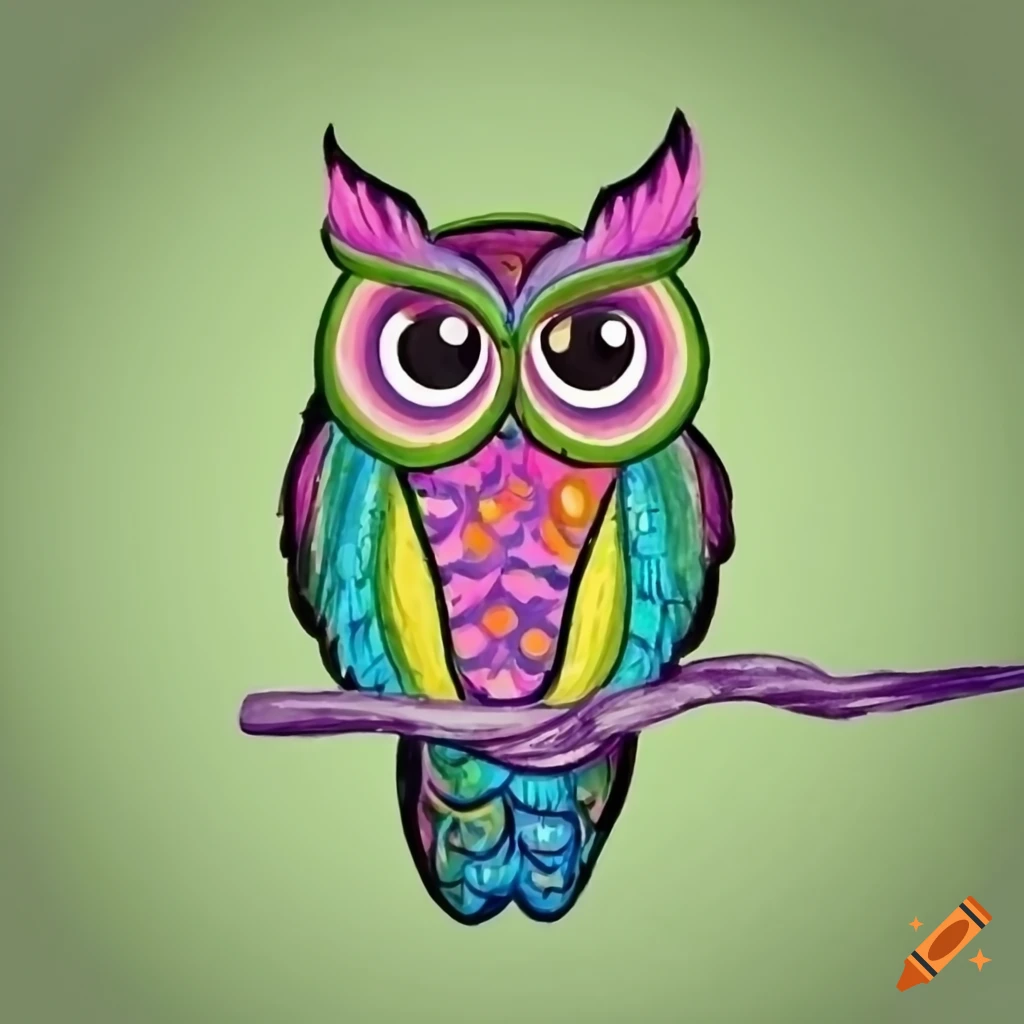 How to Draw an Owl Easy🦉 Emoji - YouTube