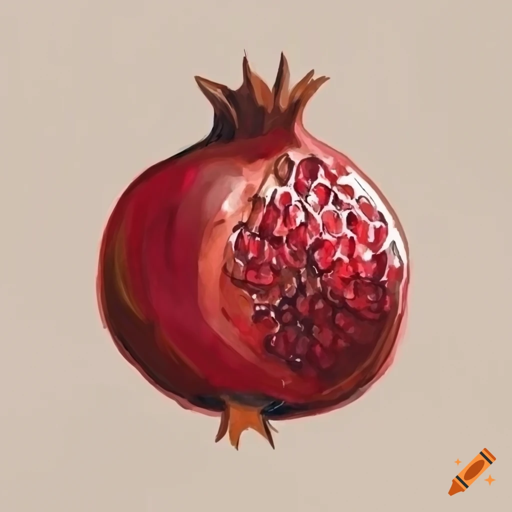 pomegranate drawing