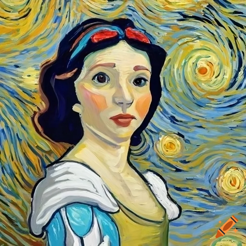 Van Gogh Style Painting Of Snow White On Craiyon van-gogh-style-painting-of-snow-white-on-craiyon