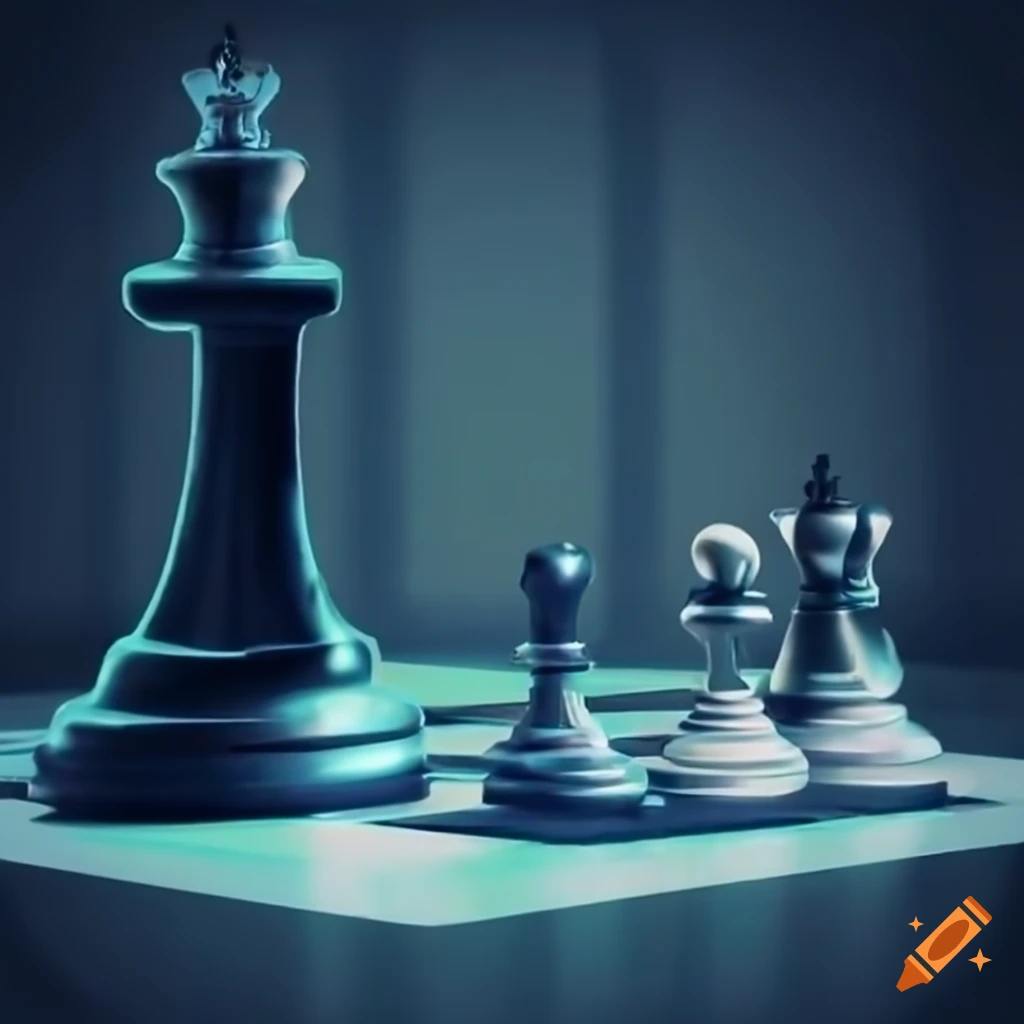 Premium AI Image  A chess game with a king and a cross on it