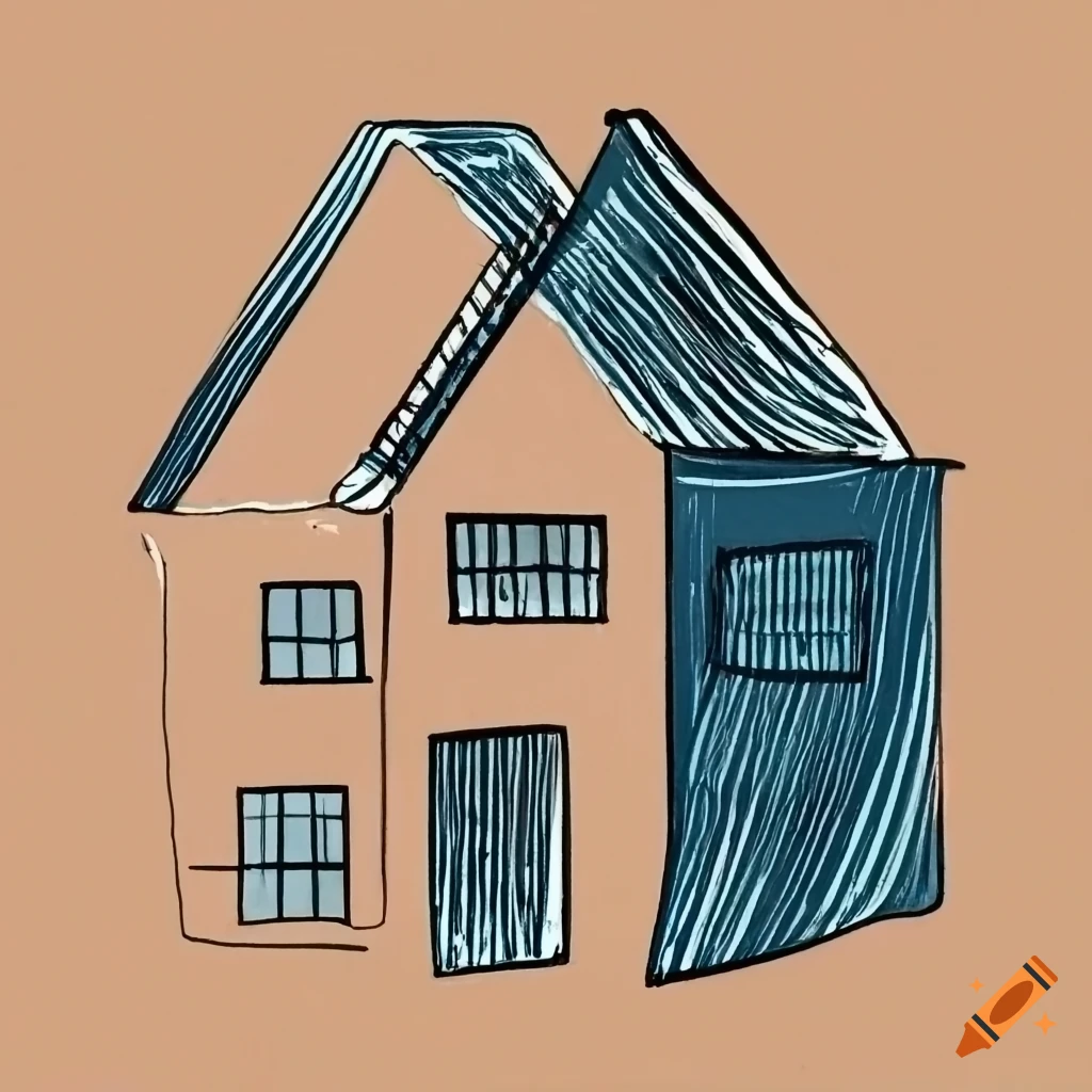 Easy How to Draw a House Tutorial and House Coloring Page-saigonsouth.com.vn