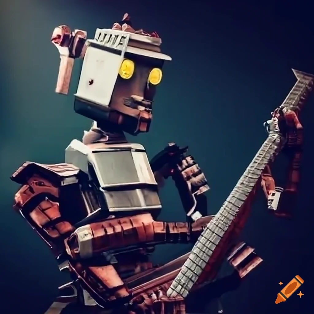 Kenshi robot playing a keytar