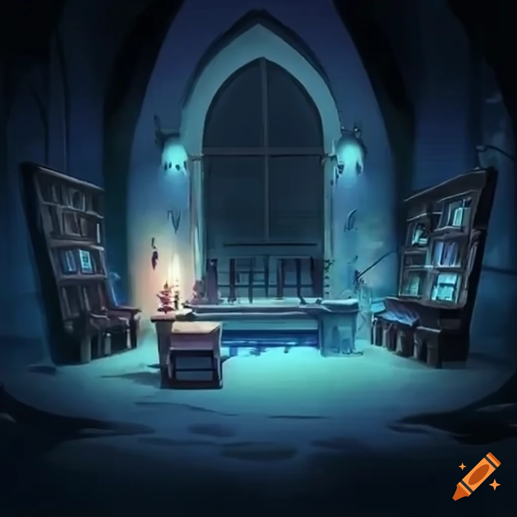 Anime doctors office in a castle