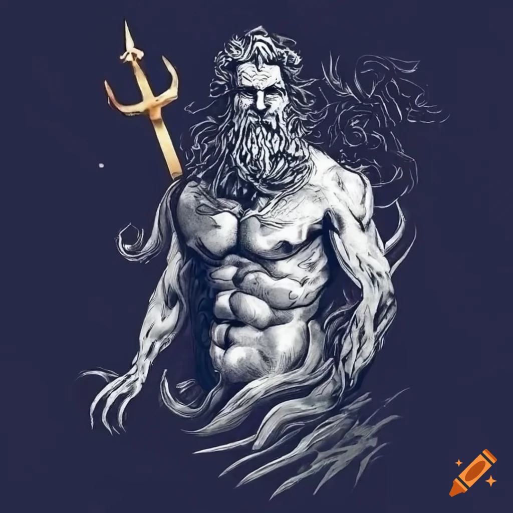 Another badass #custom #tattoo #poseidon #greek #god of th… | Flickr