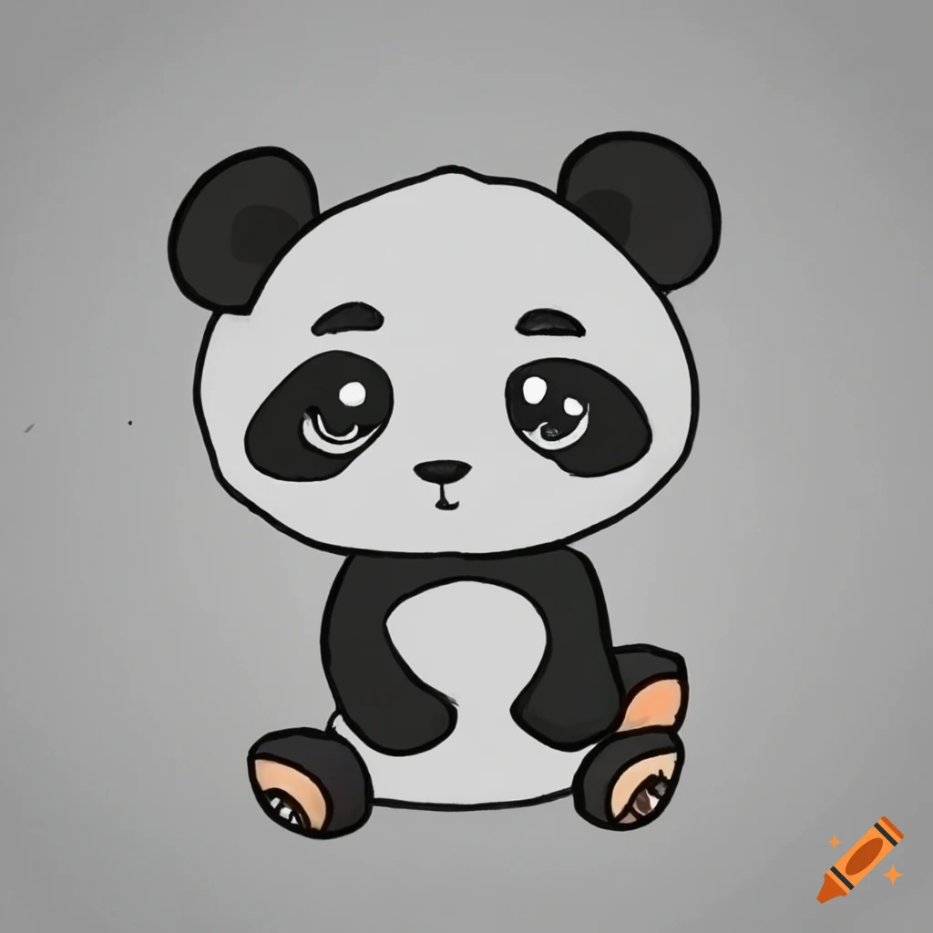 HOW TO DRAW A CUTE PANDA 