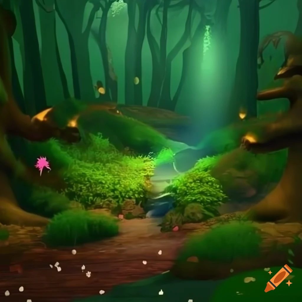  3D LiveLife Greeting Card - Emerald Forest from