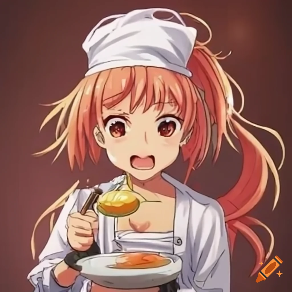 Lexica - Girl with big glasses cooking, ghibli, anime style