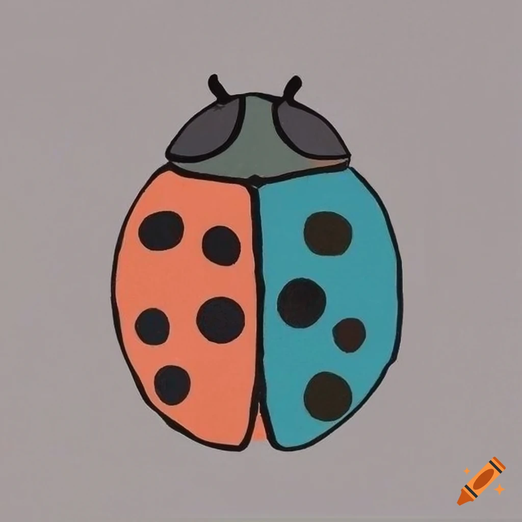 Baby Ladybug - Cute Cartoon Kid Drawing 