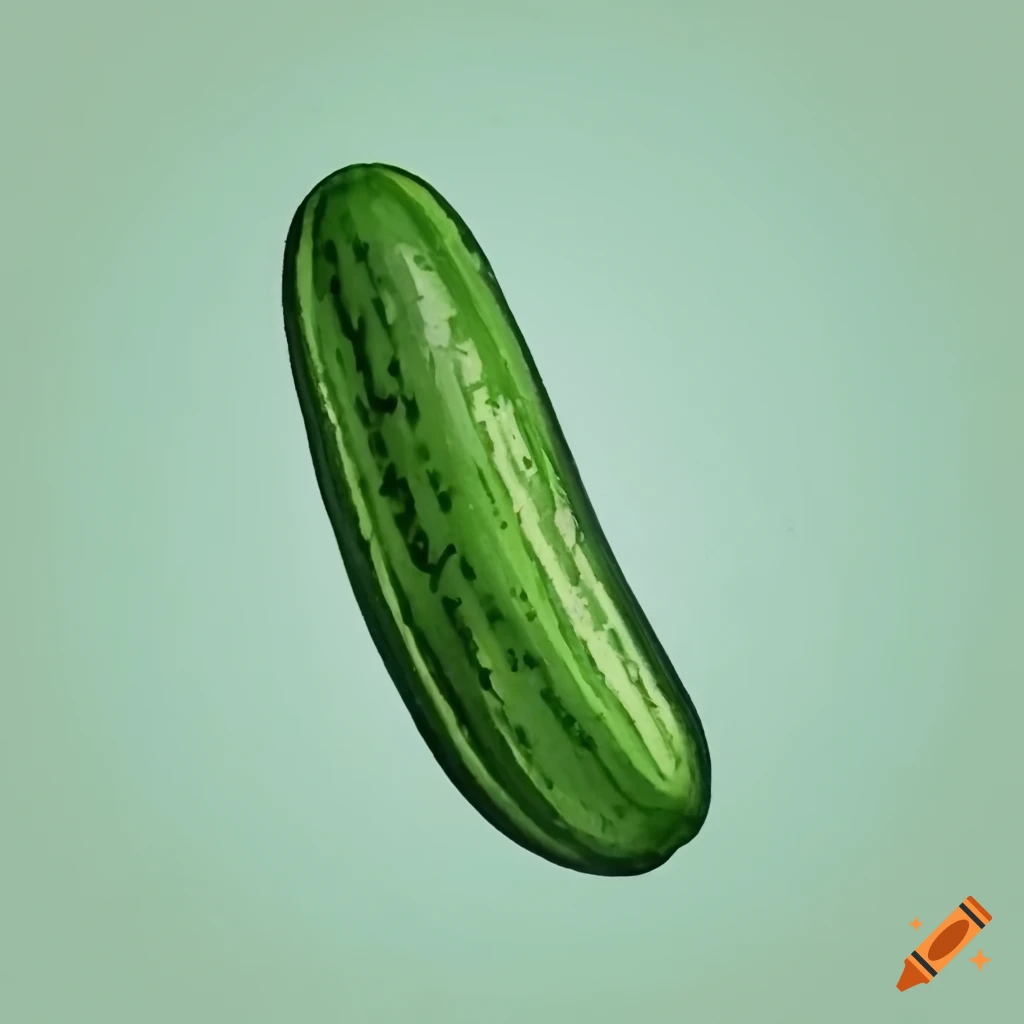 Sketch Fresh Cucumber Vector & Photo (Free Trial) | Bigstock